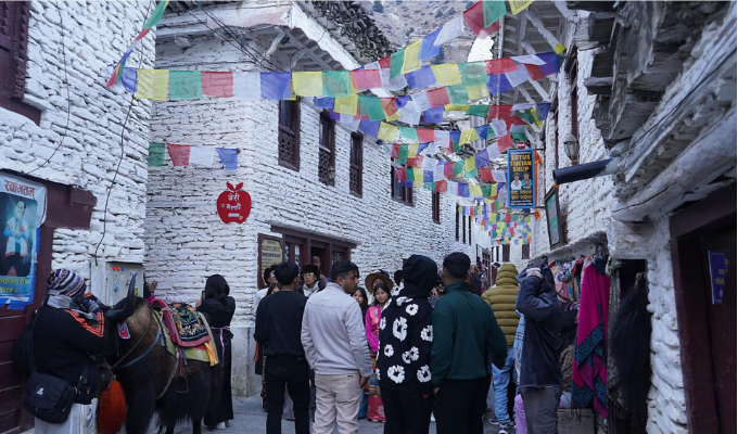 Marpha Village in Mustang Attracts Growing Number of Tourists