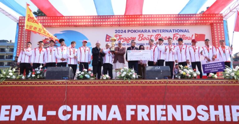 Chinese Teams Dominate Second Nepal-China Friendship Dragon Boat Race Festival in Pokhara