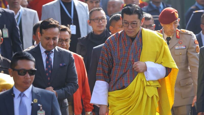 Bhutanese King Wangchuk Visits Kathmandu’s Swayambhunath