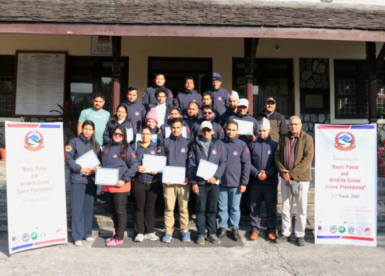 NTNC Provides Wildlife Crime Scene Training in Gandaki Province