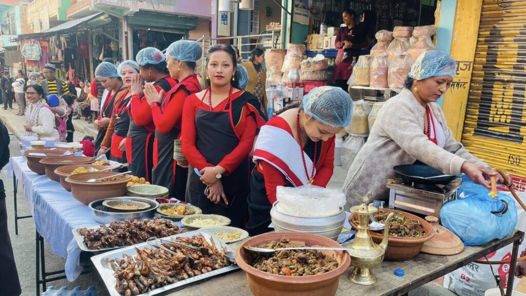 Street Newa Food Festival Kicks Off in Dhading Besi to Celebrate Newari Culture