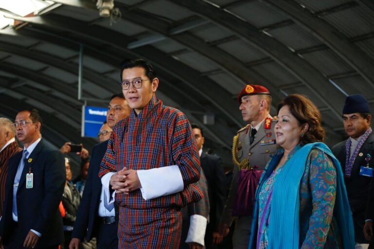 Bhutanese King Visits Swayambhunath, Observes Kathmandu Valley’s Panorama