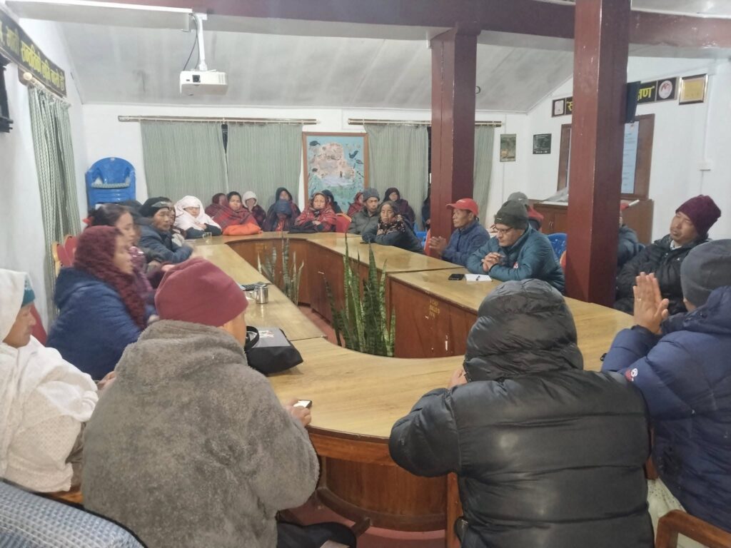 Sikles Homestay Management Committee Holds Regular Meeting on 2nd of Poush 2081