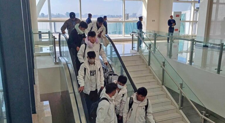 129 Players Arrive in Pokhara via Chartered Sichuan Airlines Flight for International Dragon Boat Festival