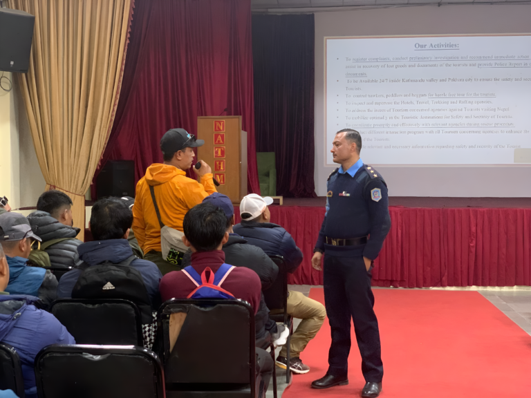 Tourist Police Office Conducts Safety Training for Trekking and Porter Guides