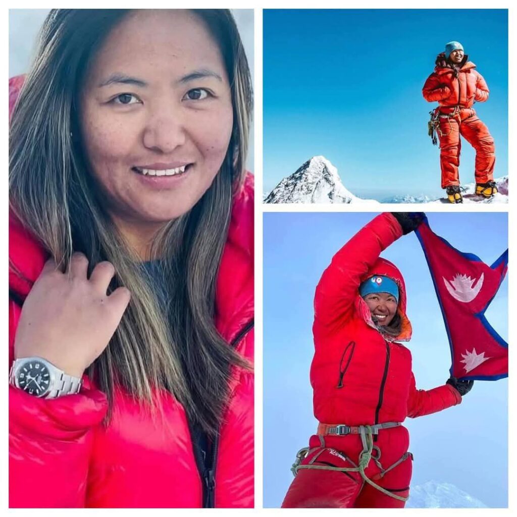 Dawa Yangzum Sherpa Becomes First Nepali Woman to Summit All 14 Peaks Above 8,000 Meters