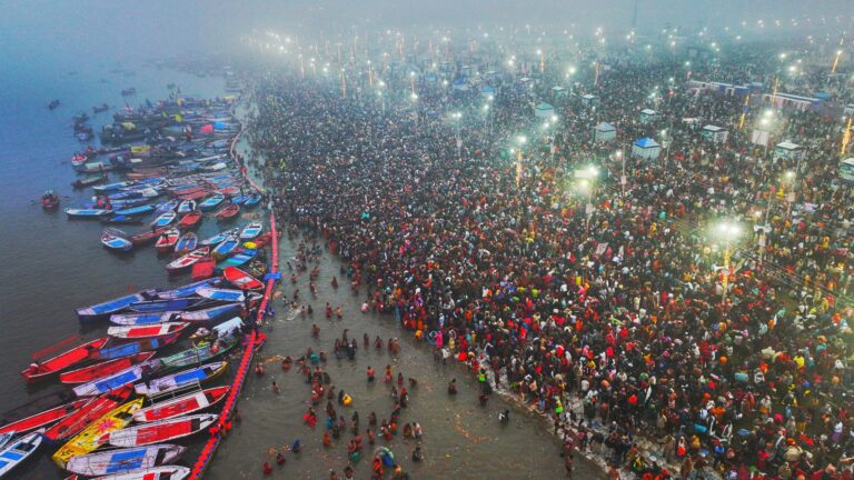 Maha Kumbh Mela Begins in Prayagraj with Over 40 Lakh Devotees Taking the Holy Dip