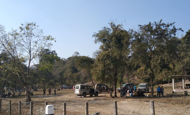 Thori Bustles with Indian Tourists on New Year’s Day