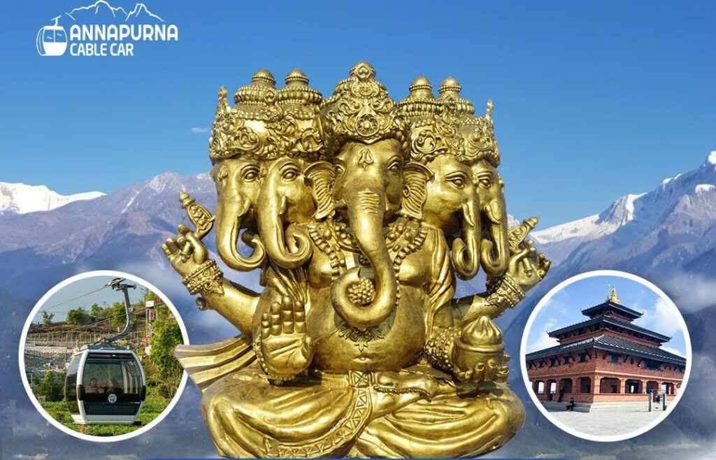 Grand Inauguration of Nepal’s First 51-Feet Tall Panchamukhi Ganesh Idol at Annapurna Cable Car