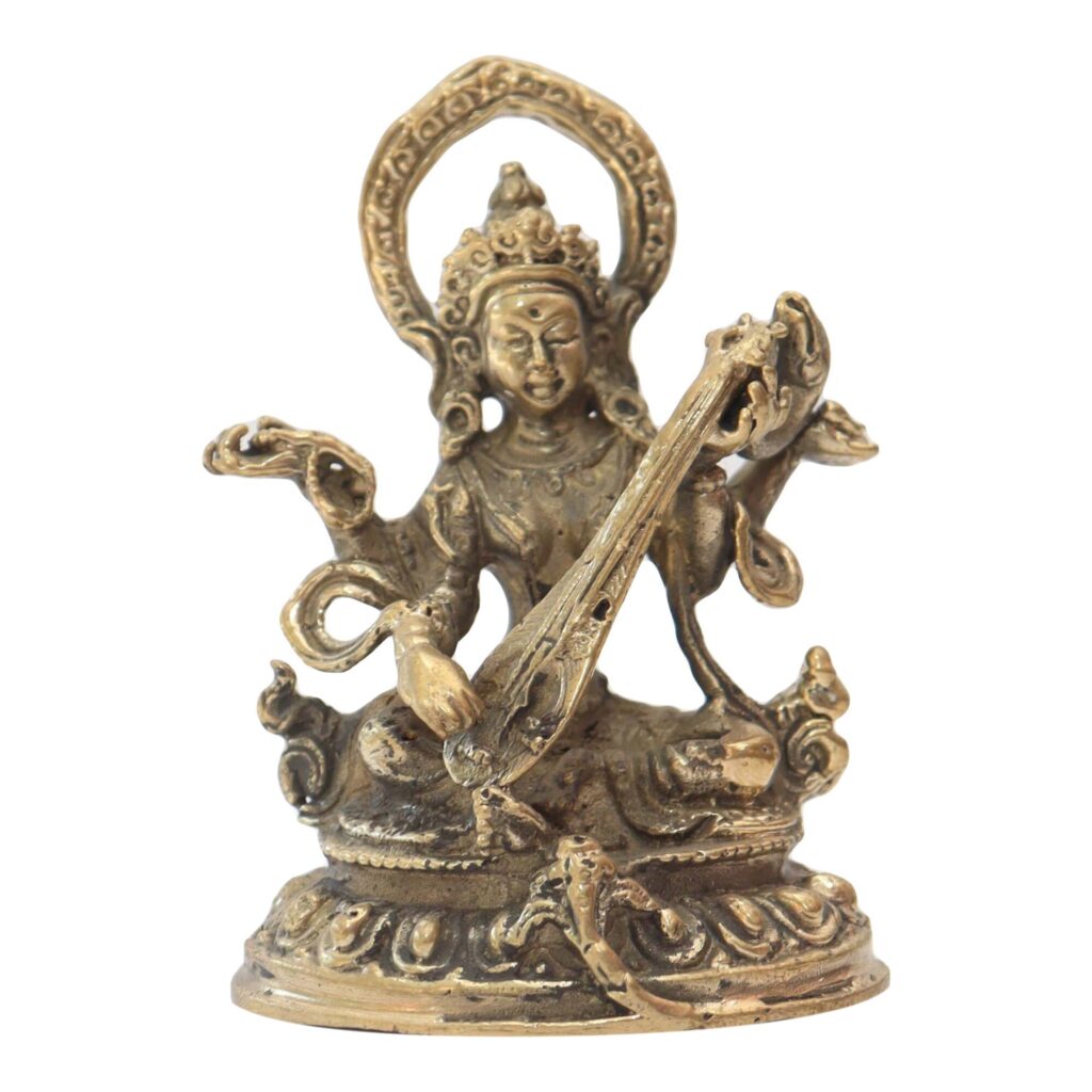 108-Foot Saraswati Statue Under Construction