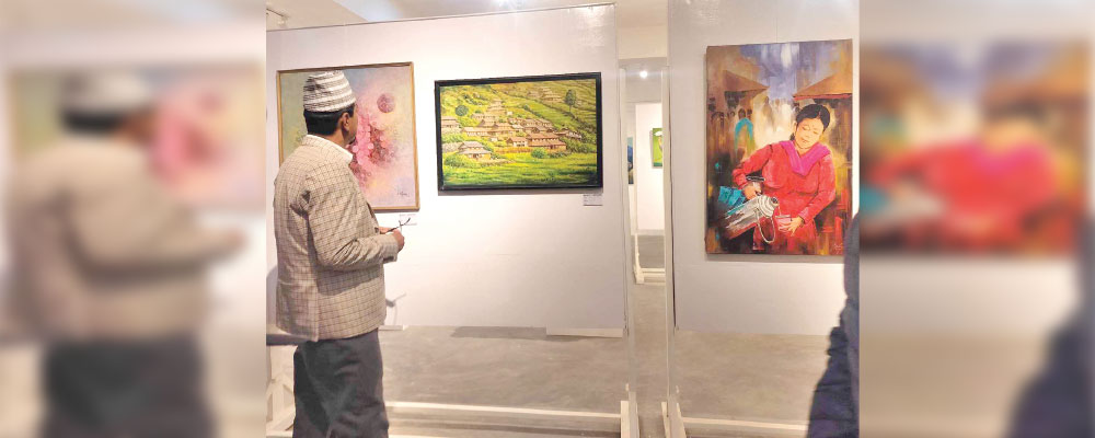 Second Provincial Fine Arts Exhibition Begins in Pokhara, Showcasing 80 Artworks