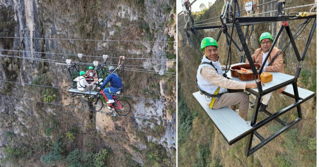 Tourism Minister Pandey Enjoys Sky Cafe Experience at The Cliff