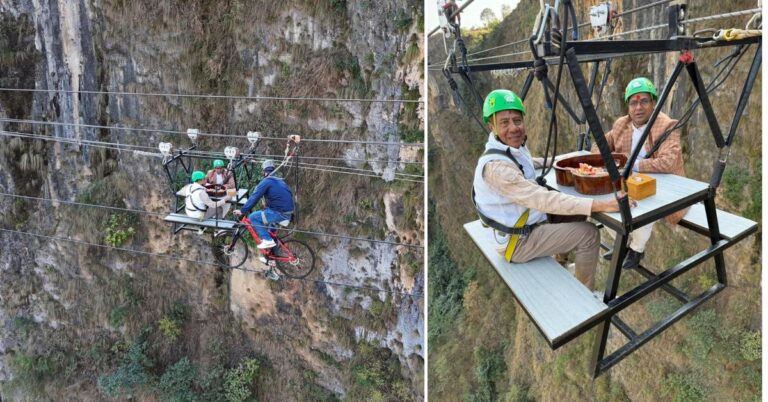 Tourism Minister Pandey Enjoys Sky Cafe Experience at The Cliff