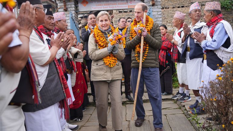 The Duke and Duchess of Edinburgh Honored with a Grand Reception in Ghandruk, Nepal
