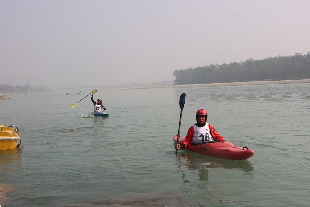 Rabin Gurung Wins 35-Kilometer National Kayak Competition