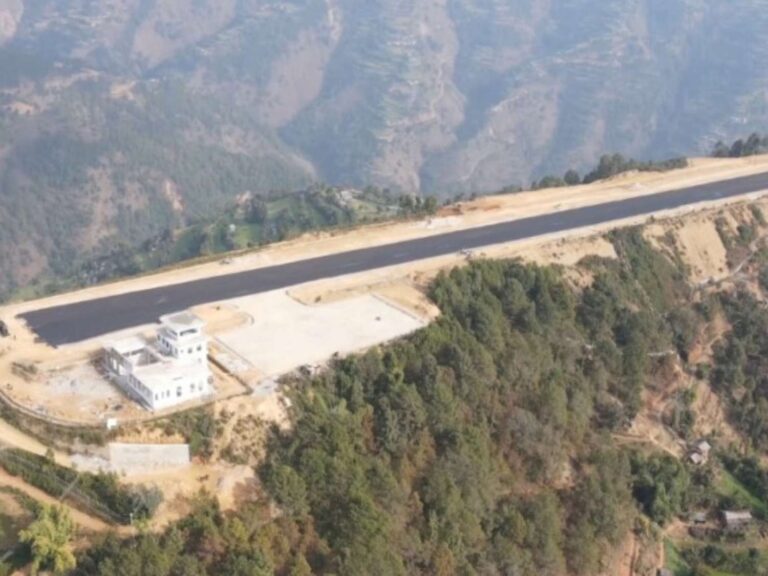 Road Collapse Blocks Access to Resunga Airport in Gulmi