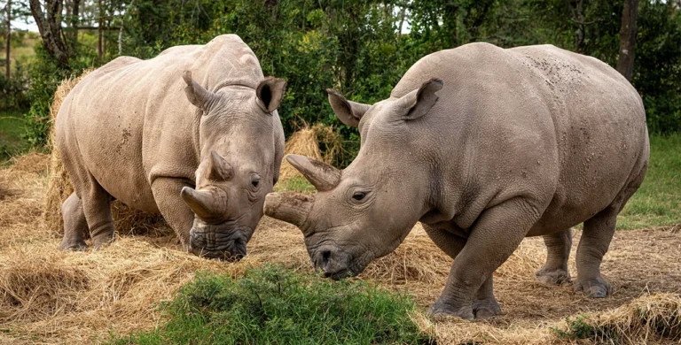 Two Rhinos Relocated in Chitwan
