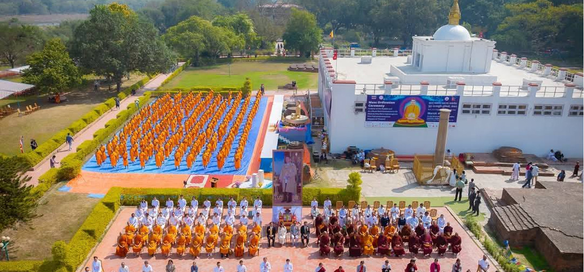 500 Samaneras Ordained In Lumbini To Promote Buddha’s Teachings