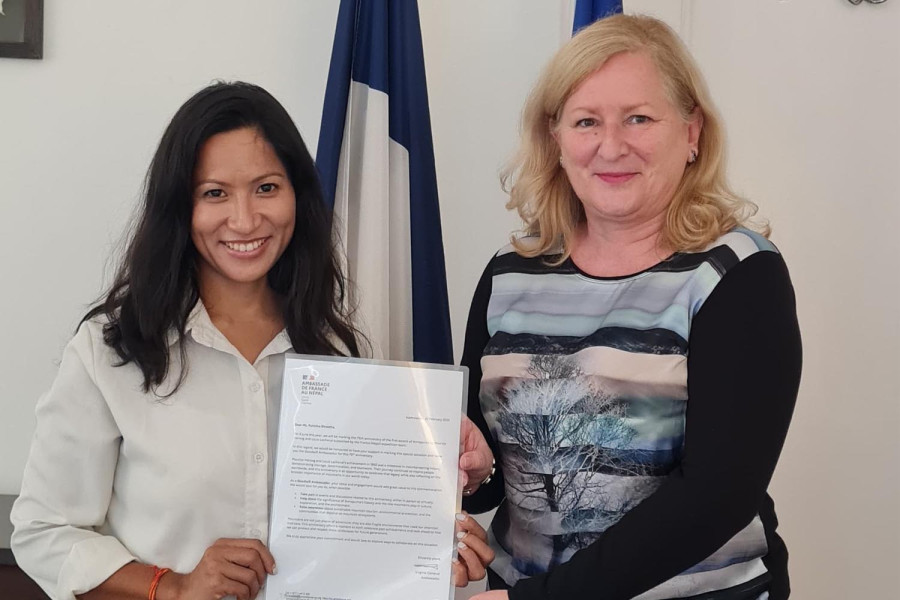 Purnima Shrestha Honored as Goodwill Ambassador by French Embassy