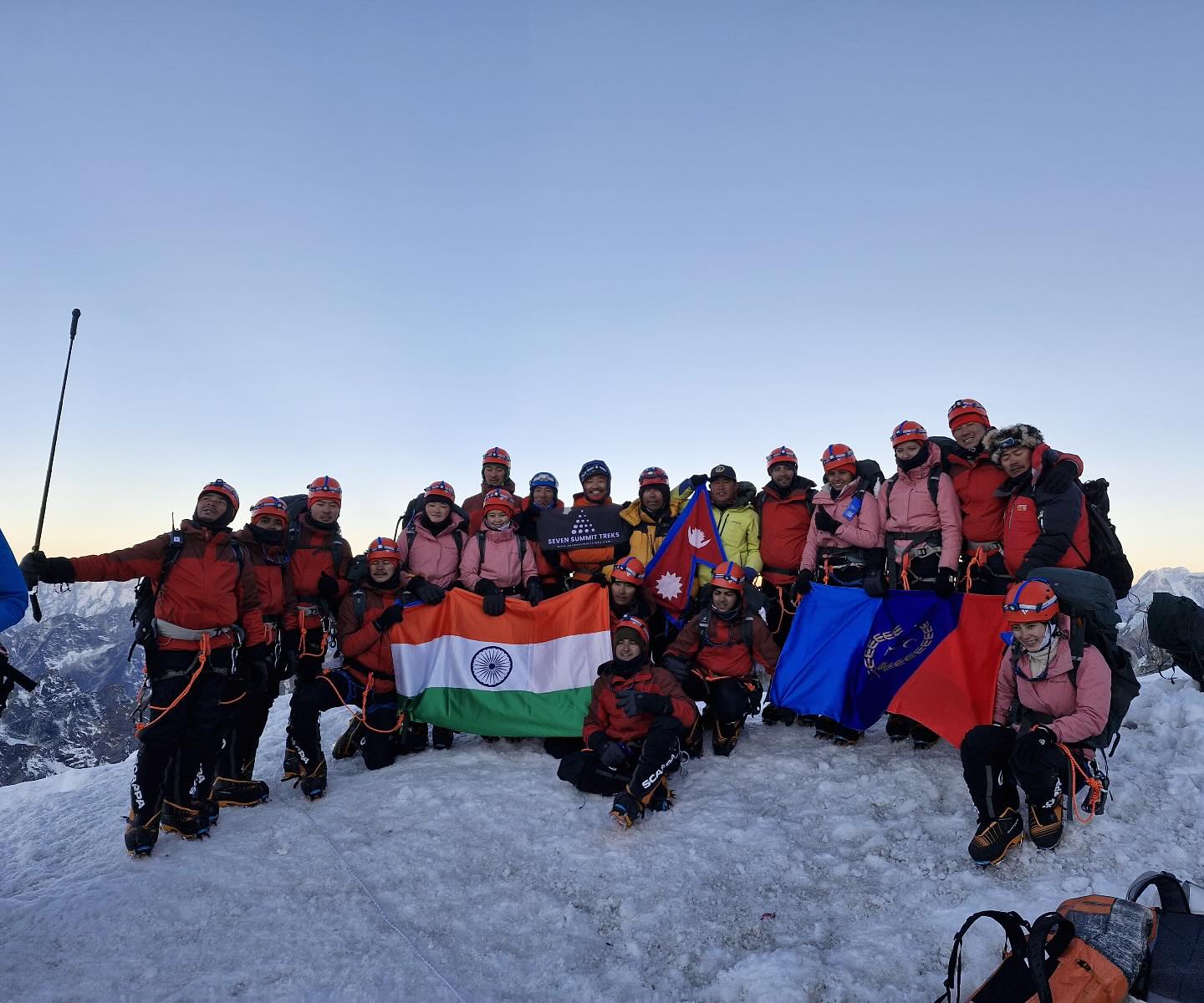 Triumph at Lobuche: NCC Everest Team from India Scales 6,119m Peak