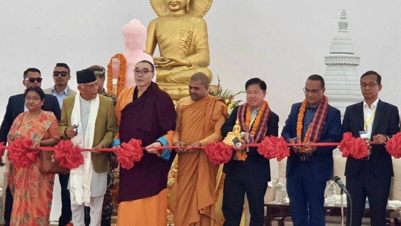 PM Oli Calls for Bold Global Awakening Through Buddha’s Teachings at Lumbini