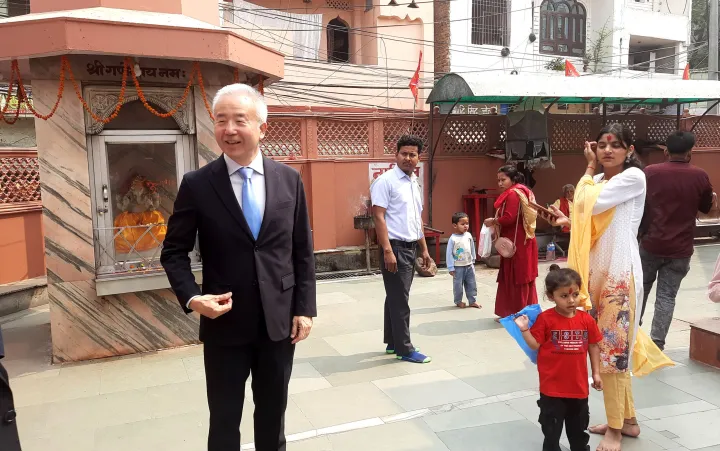 Japanese Ambassador to Nepal Visits Religious Sites in Birgunj