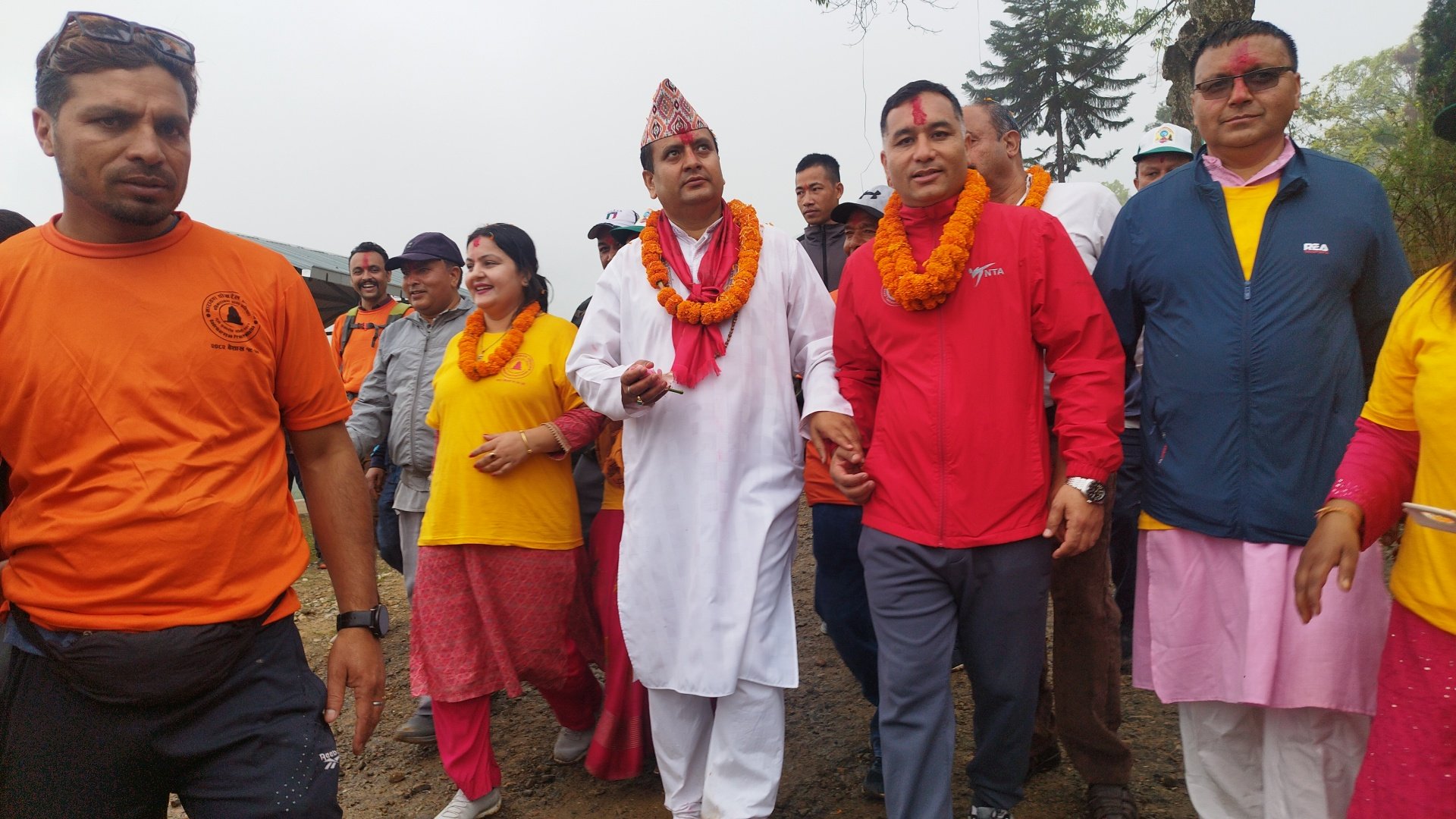 Kathmandu Witnesses Spiritual Walk to Badrinarayan Dham Before Sacred Pran Pratishtha
