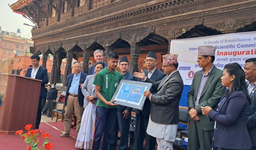 Minister Pandey Highlights Revival Of Earthquake-Damaged Heritage Sites