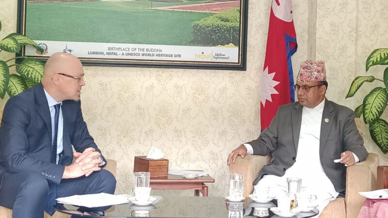 Minister Pandey & UNESCO Representative Hold Crucial Talks on Safeguarding Lumbini’s World Heritage Status