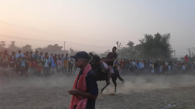 Thrilling Horse Race in Birgunj Revives Ancient Art and Culture