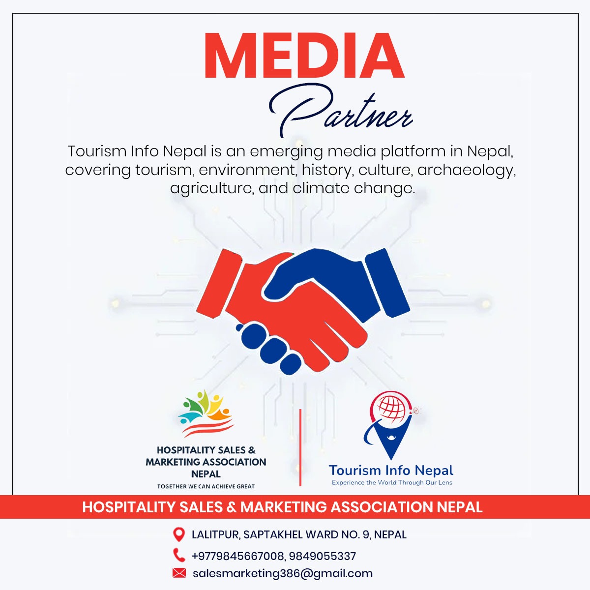 Tourism Info Nepal Becomes Media Partner of Hospitality Sales & Marketing Association Nepal