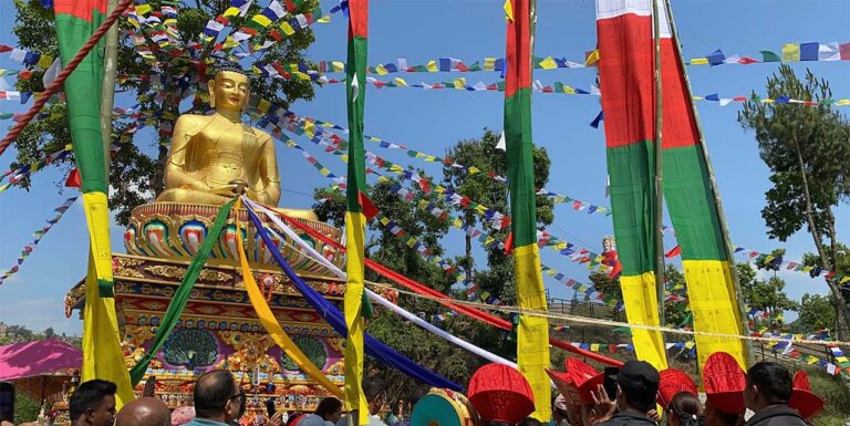 30-Foot Buddha Statue Unveiled on Bhuichalo Hill to Boost Tourism in Banepa