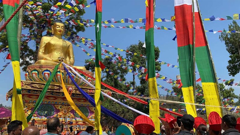 30-Foot Buddha Statue Unveiled on Bhuichalo Hill to Boost Tourism in Banepa