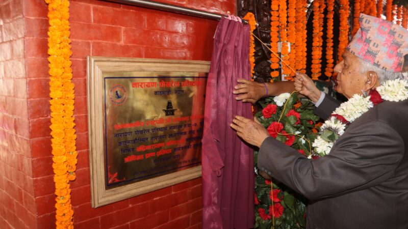 Badrinarayan Temple Inaugurated in Presence of President Paudel and Indian Spiritual Leader
