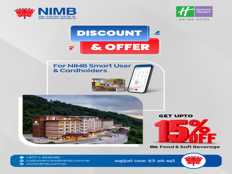 NIMB Partners with Holiday Inn Resort to Offer 15% Discount & Promote Digital Payments