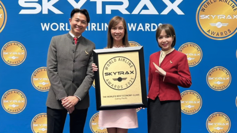Cathay Pacific Rises to Global Prominence, Named Among World’s Top Three Airlines in 2025 Skytrax Awards