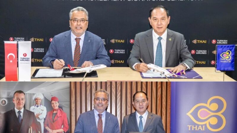 Thai Airways and Turkish Airlines Seal Powerful Partnership to Expand Reach