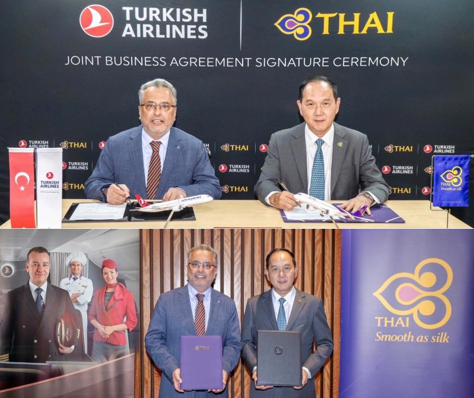 Thai Airways and Turkish Airlines Seal Powerful Partnership to Expand Reach