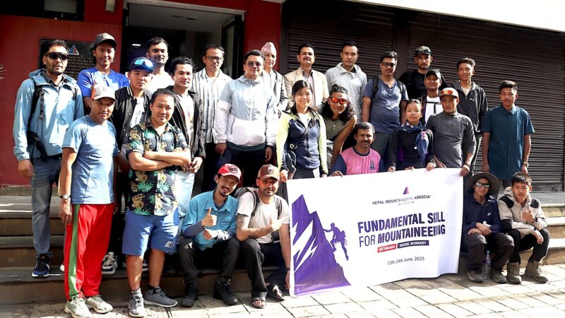 NMA Sends Off Trainees for Field Training Under New Professional Mountain Guide Program
