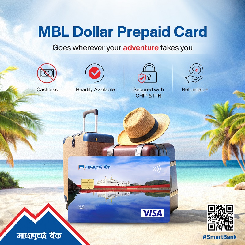Machhapuchchhre Bank Launches MBL Dollar Prepaid Card for Safe and Smart International Travel