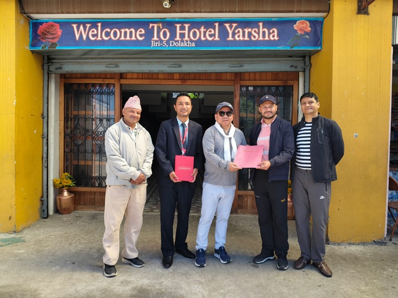 Prabhu Bank Partners with Hotel Yarsha in Jiri to Promote Affordable and Quality Tourism Services