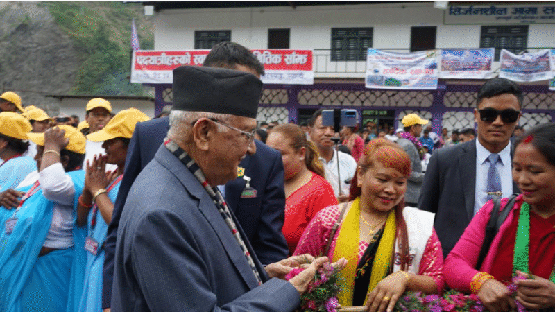 Prime Minister Oli Attends Annapurna I 75th Anniversary Diamond Jubilee Celebration in Myagdi
