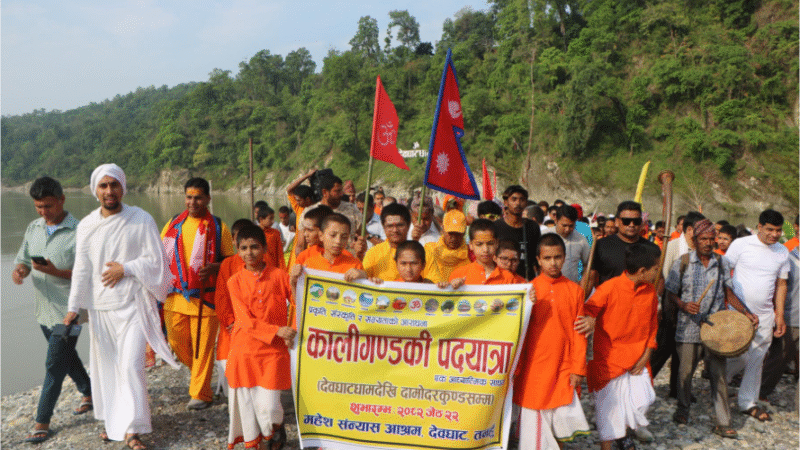 Epic Kaligandaki Pilgrimage Trek Launched from Devghat to Damodarkunda
