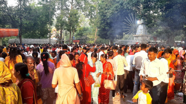 Massive Influx of Devotees at Behdaba Temple on the Occasion of Ganga Dashahara Festival
