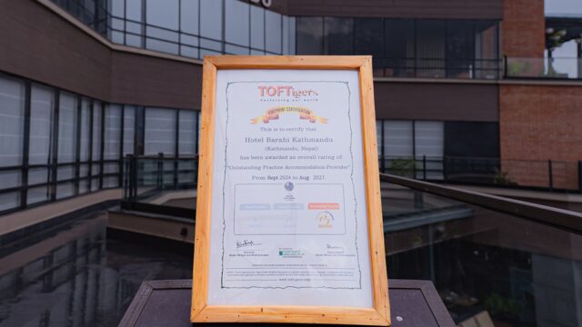 Barahi Kathmandu Becomes First City Hotel in Kathmandu to Receive Prestigious TOFTigers Certification