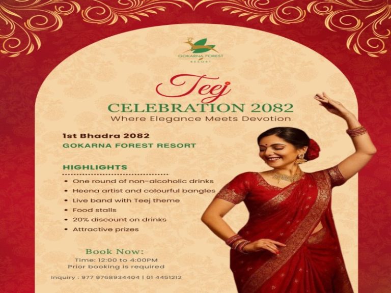 Experience the Ultimate Teej Celebration: Dance, Dine, and Dazzle at Gokarna Forest Resort