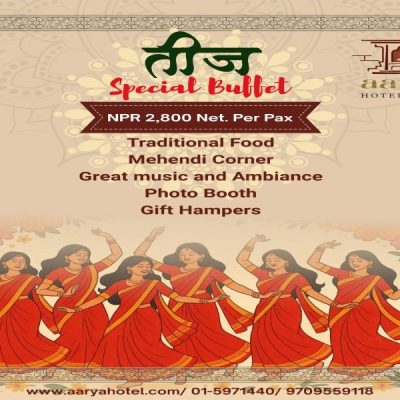 Celebrate Teej in Style with Festive Flavors and Vibrant Fun at Aarya Hotel & Spa