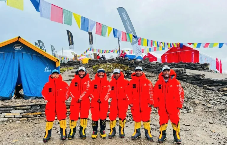 Manaslu: Rope-Fixing Team Opens Autumn 2025 Climbing Route at 8,163m