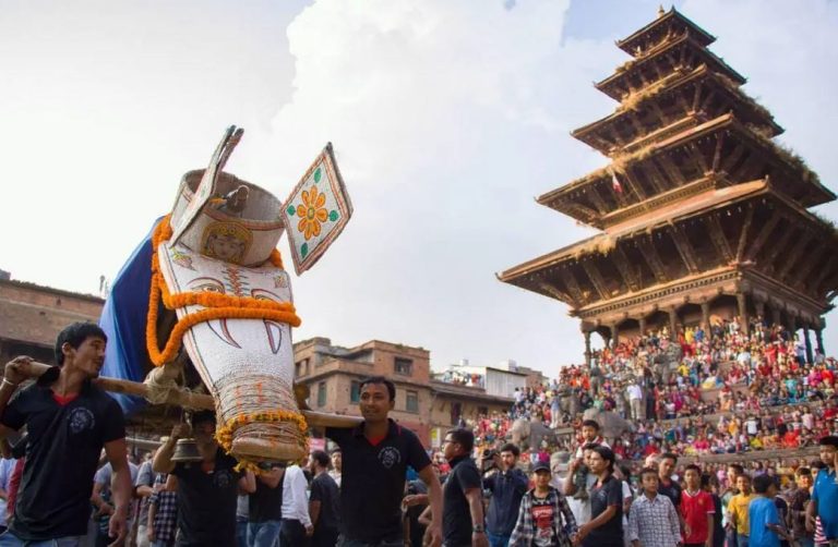 Bhaktapur Welcomes Spectacular Indra Jatra Celebration