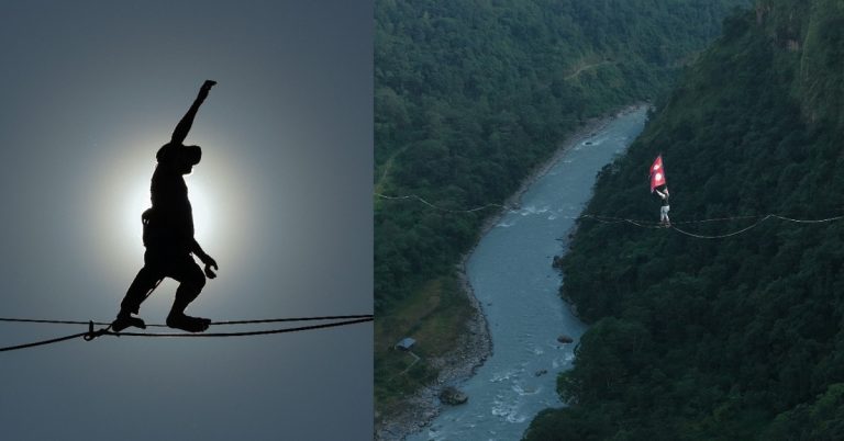 Highline Successfully Tested at Nepal’s Highest Altitude in Parbat District